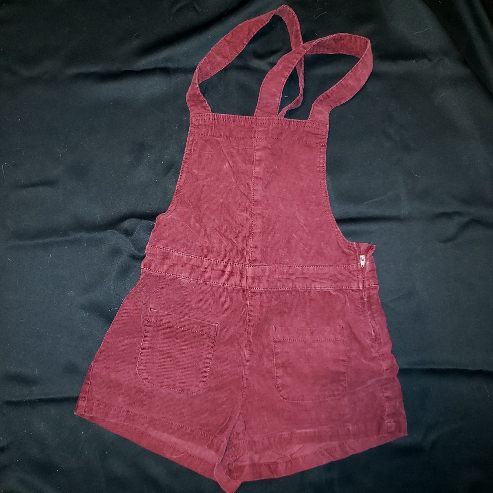 Red Corduroy Overalls